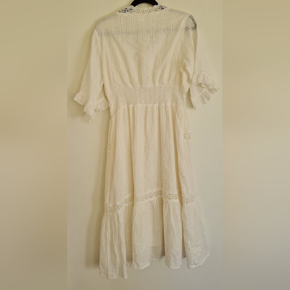 By Together White Lace Midi Dress - Picture 5 of 7